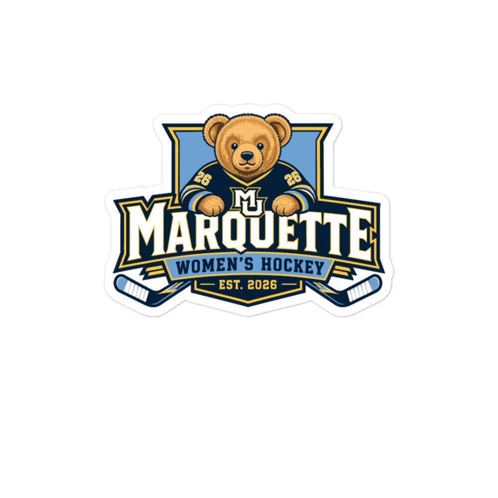 Stickers | Marquette University Women's Hockey | Bear Athletics Logo