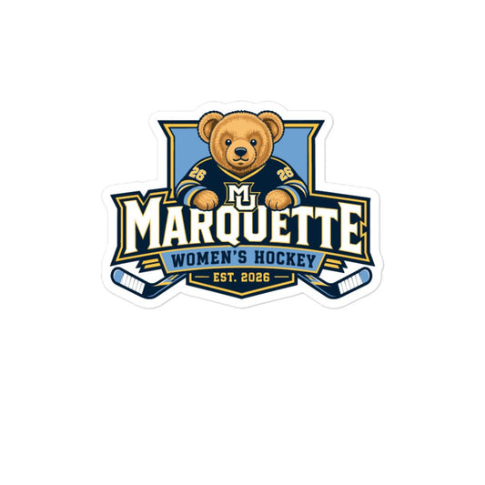 Stickers | Marquette University Women's Hockey | Bear Athletics Logo