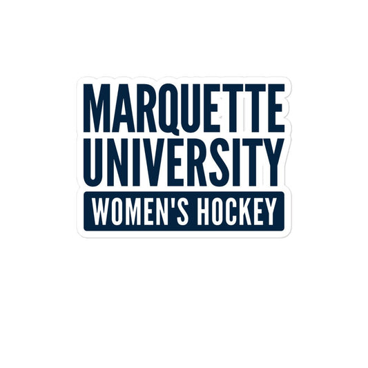 Stickers | Marquette University Women's Hockey | Modern Script Logo