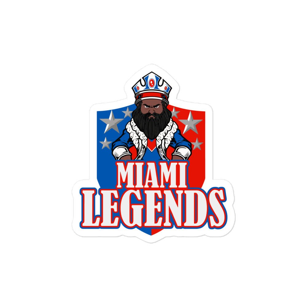 Stickers | Miami Legends Football | King Shield Logo