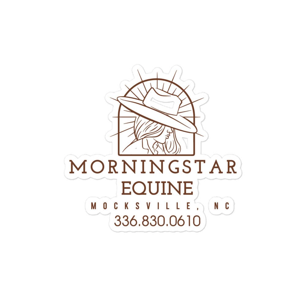 Stickers | Morningstar Equine | Morningstar Equine Burnt Logo