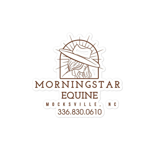 Stickers | Morningstar Equine | Morningstar Equine Burnt Logo