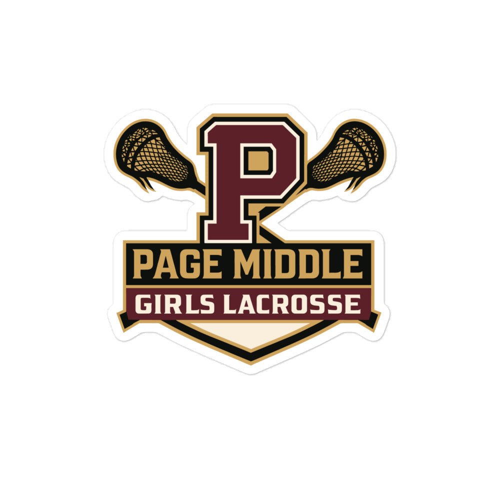 Stickers | Page Middle Girls Lacrosse | Block P Logo