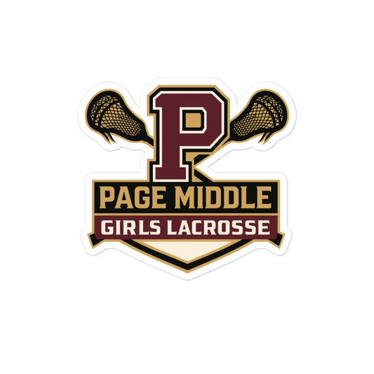 Stickers | Page Middle Girls Lacrosse | Block P Logo