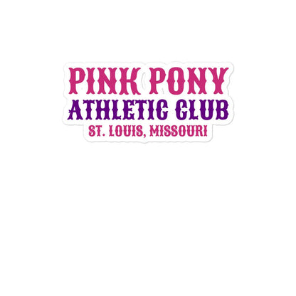 Stickers | Pink Pony Athletic Club | Athletic Wordmark Logo