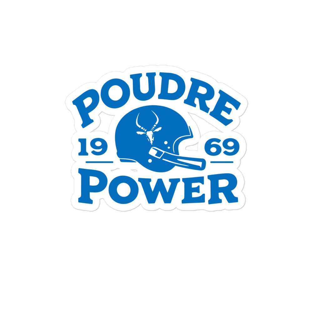 Stickers | Poudre Football | Crest Logo