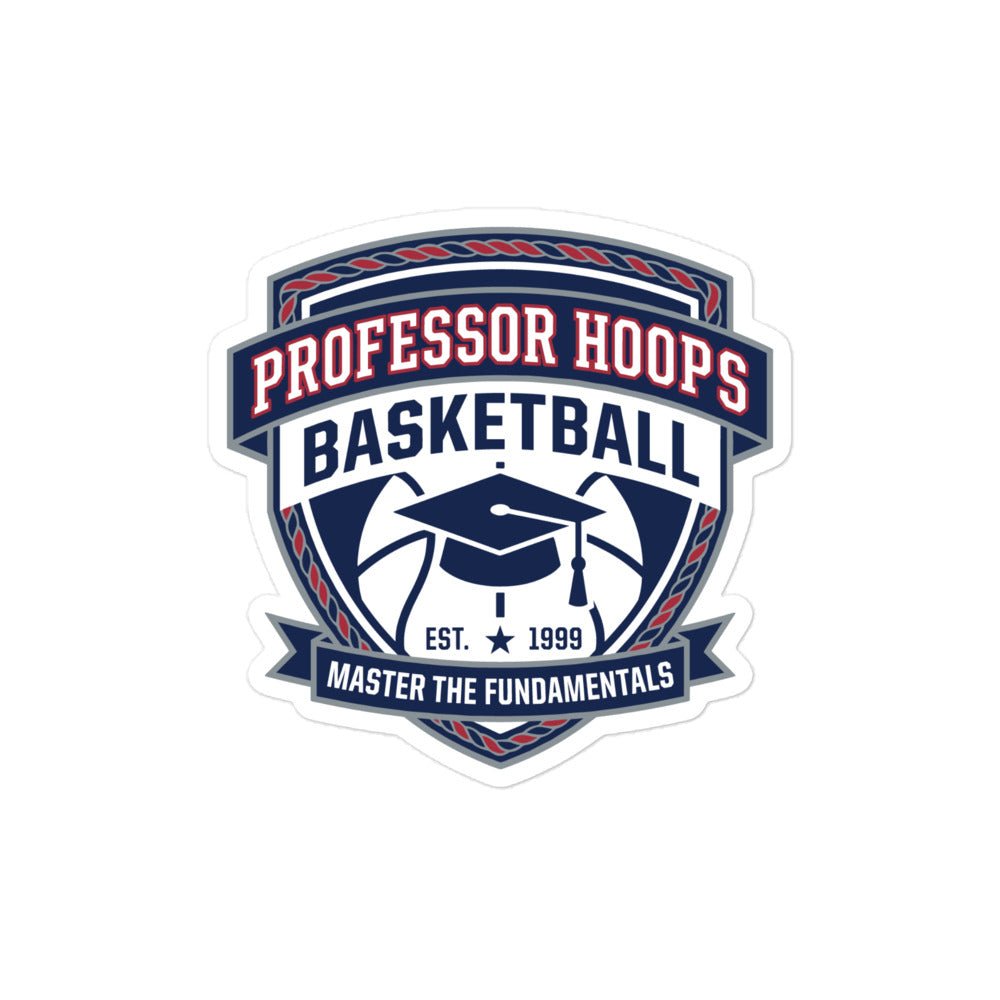 Stickers | Professor Hoops Basketball | Crest Logo