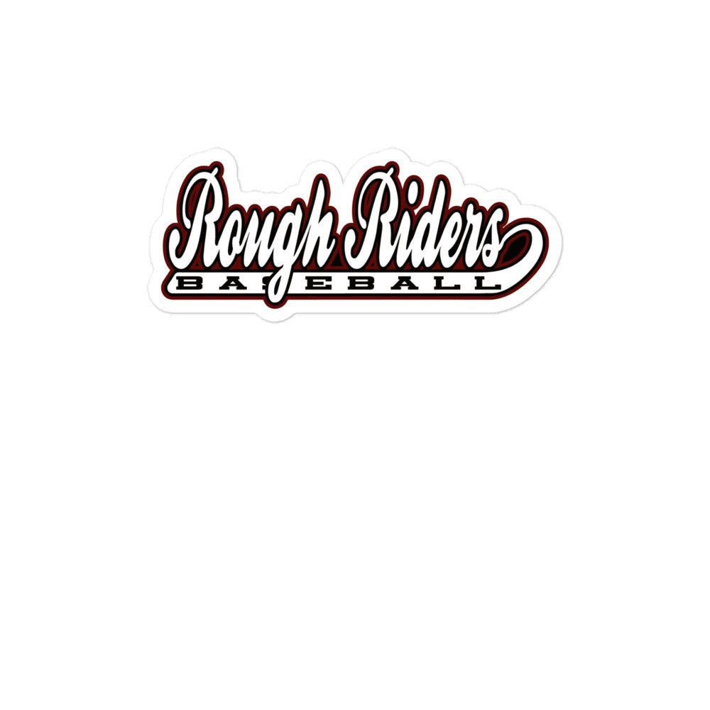 Stickers | Rough Riders | Baseball Script Logo
