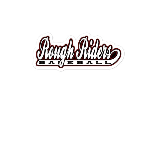 Stickers | Rough Riders | Baseball Script Logo