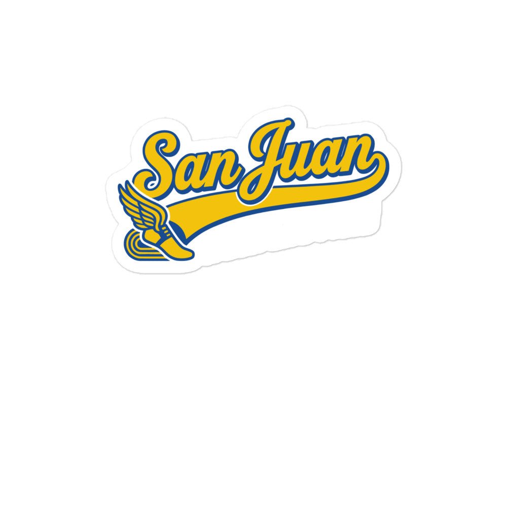Stickers | San Juan Track and Field | Script Logo