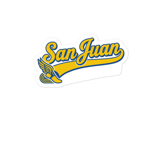 Stickers | San Juan Track and Field | Script Logo