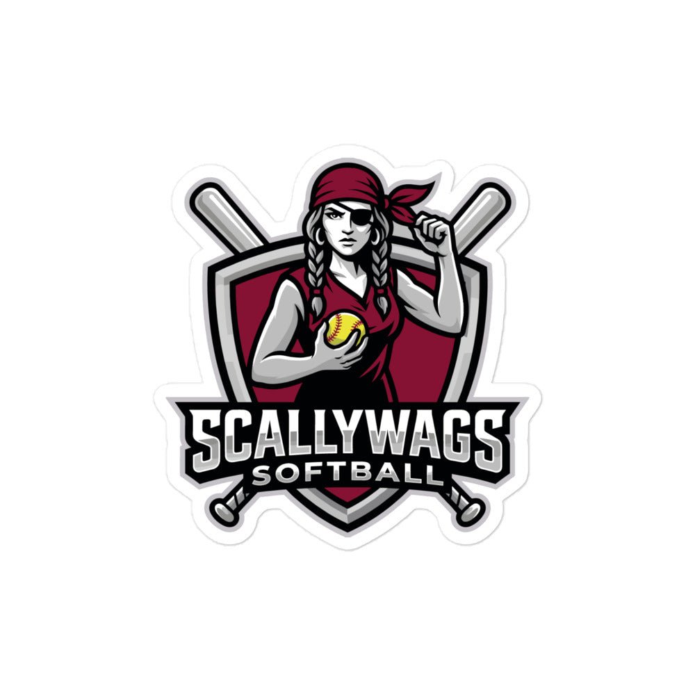 Stickers | Scallywags Softball | Crest Logo