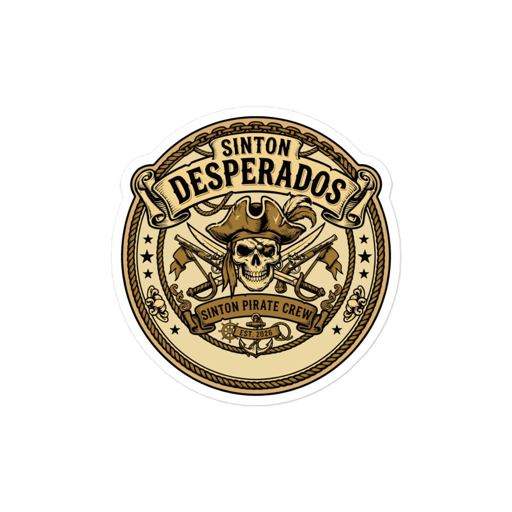 Stickers | Sinton Desperados Baseball | Badge Logo