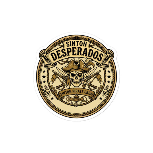Stickers | Sinton Desperados Baseball | Badge Logo