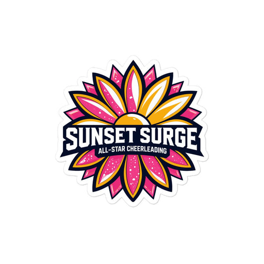 Stickers | Sunset Surge All-Star Cheerleading | Bloom Surge Logo