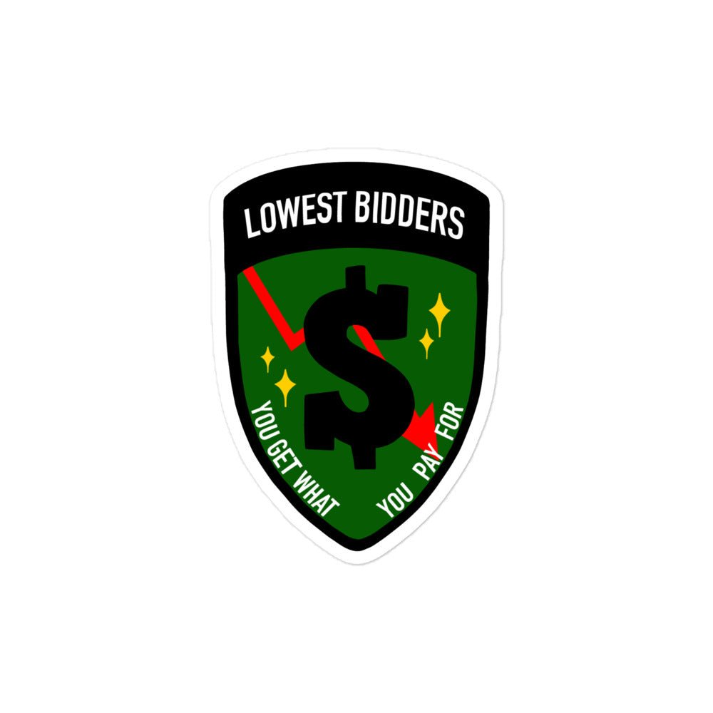 Stickers | The Lowest Bidders | Emblem Logo