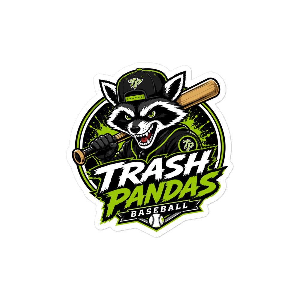 Stickers | Trash Pandas Baseball Organization | Mascot Logo