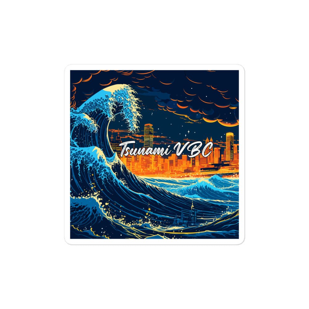 Stickers | Tsunami Volleyball Club | Glow Tide Athletics Logo