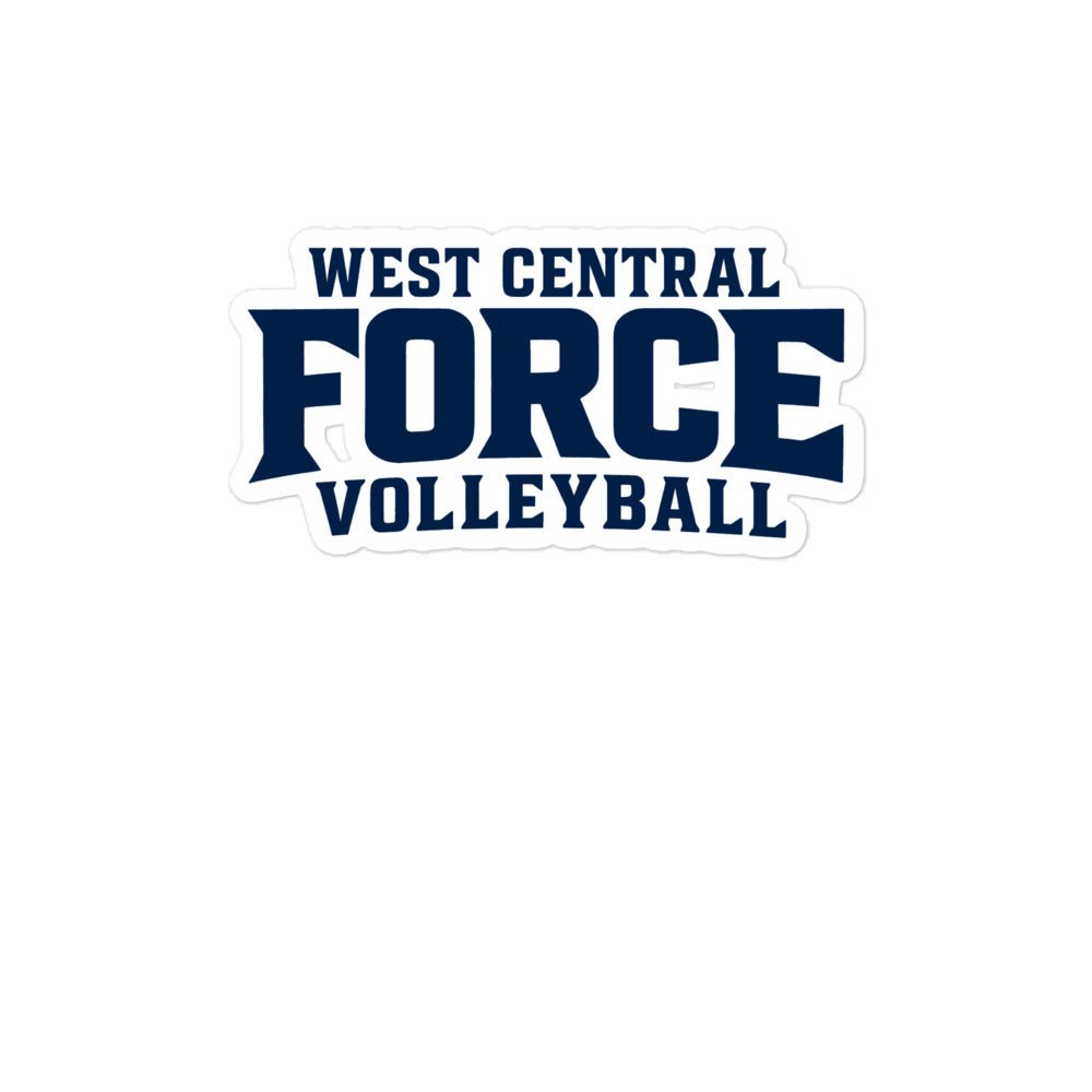 Stickers | West Central Force Volleyball | Blue Logo