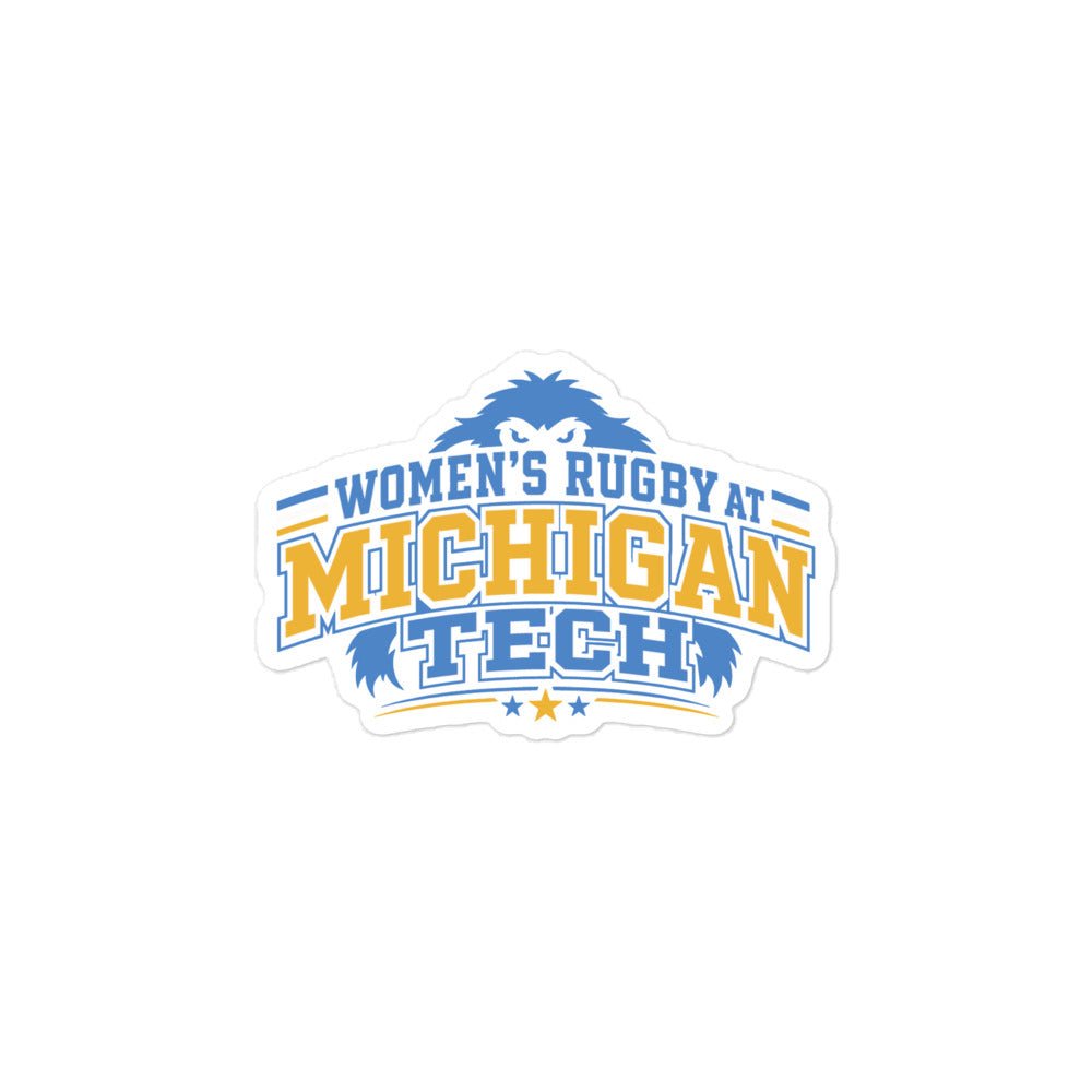 Stickers | Women’s Rugby at Michigan Tech | Varsity Crest Logo