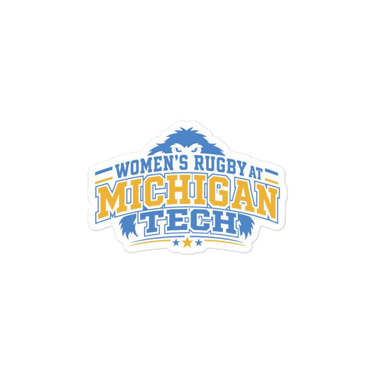 Stickers | Women’s Rugby at Michigan Tech | Varsity Crest Logo