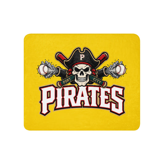Sherpa Blanket | Port City Pirates | Cannonball Portside Logo