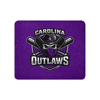 Sherpa Blanket | Carolina Outlaws Baseball | Shield Logo