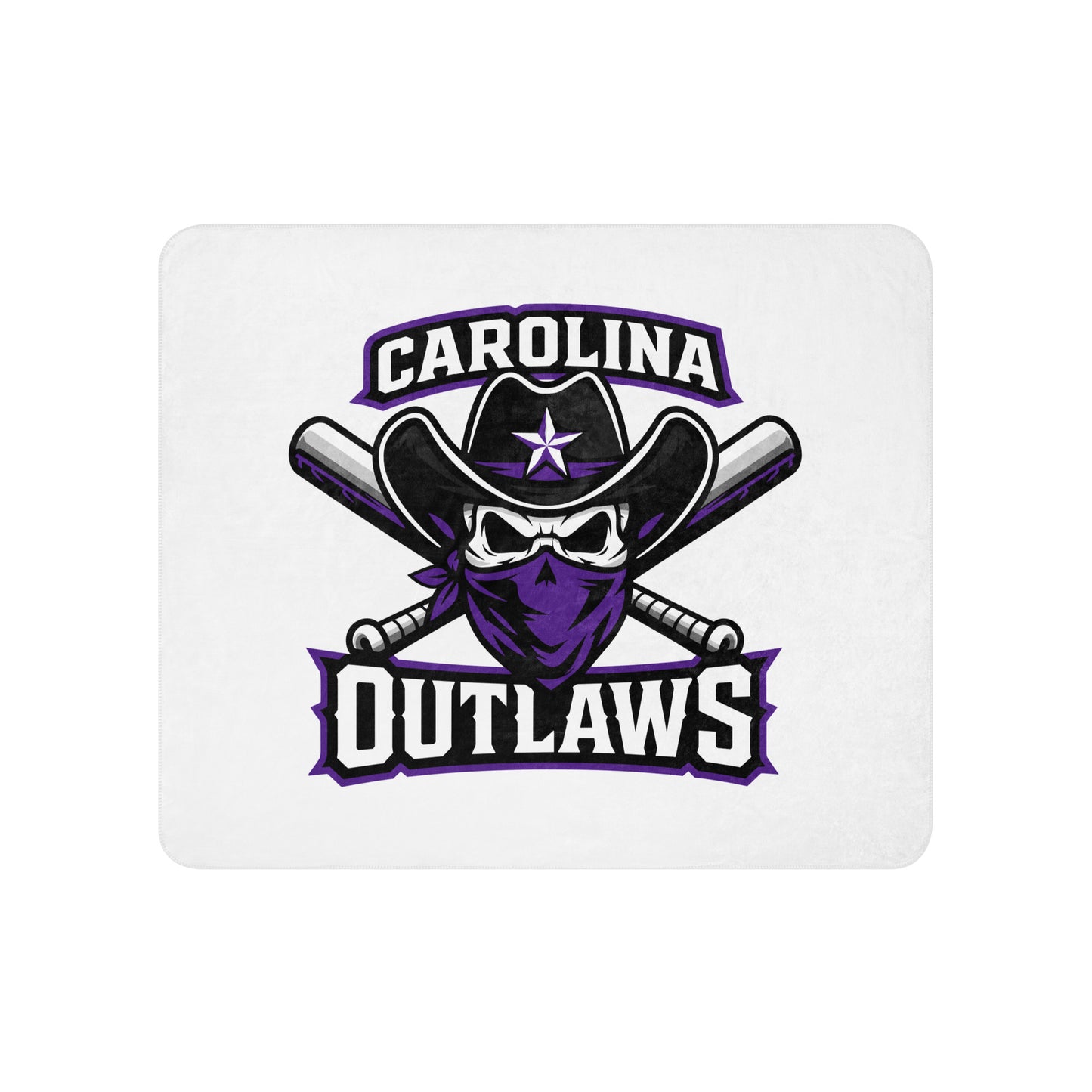 Sherpa Blanket | Carolina Outlaws Baseball | Crest Logo