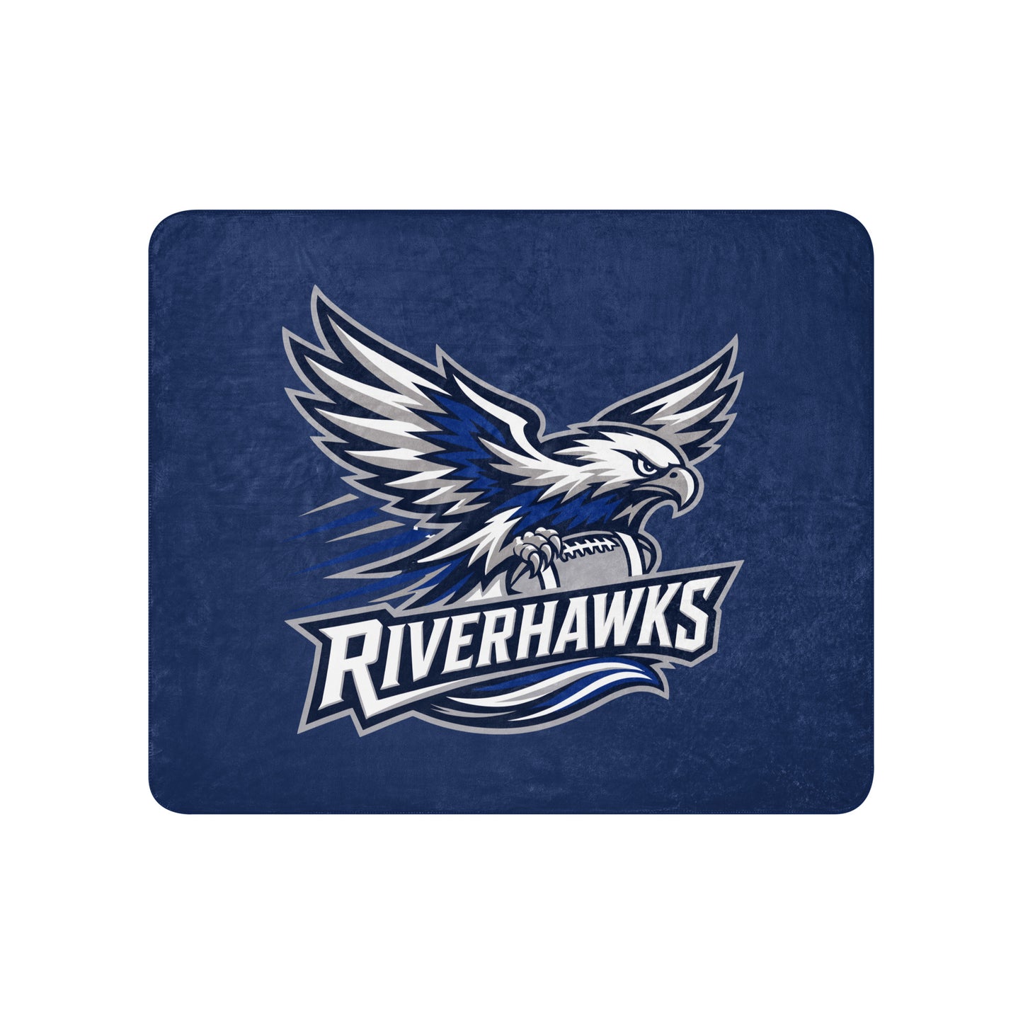 Sherpa Blanket | Rochester Riverhawks | Crest Logo