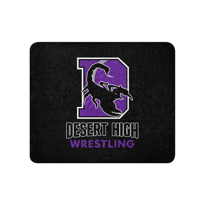 Sherpa Blanket | Desert High Scorpions | Crest Logo