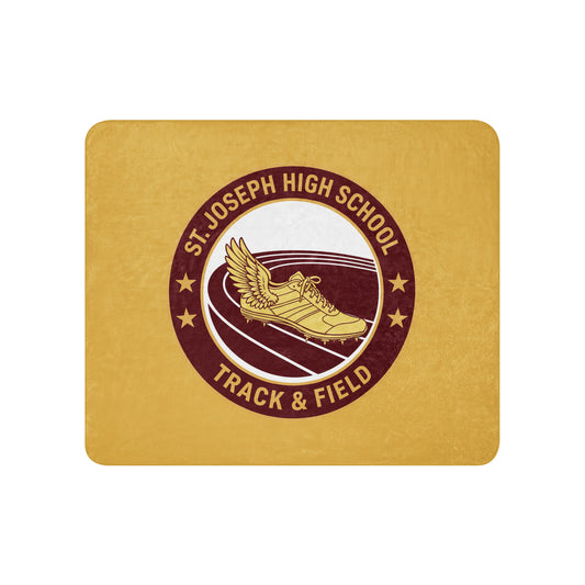 Sherpa Blanket | St. Joseph High School - Track & Field | Badge Logo