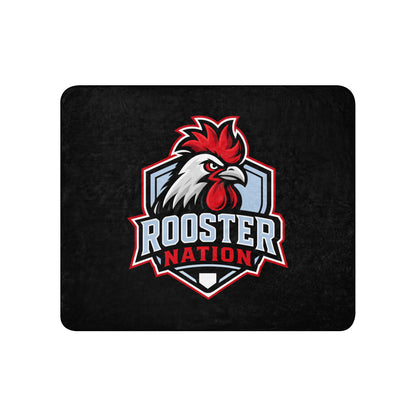 Sherpa Blanket | Rooster Nation | Shield Logo