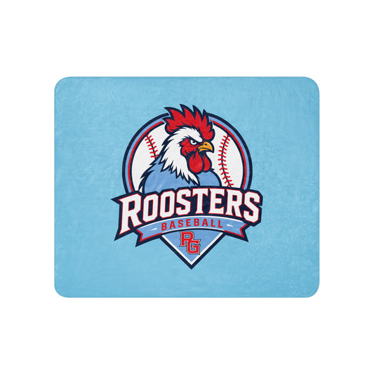 Sherpa Blanket | Rooster Nation | Athletic Crest Logo