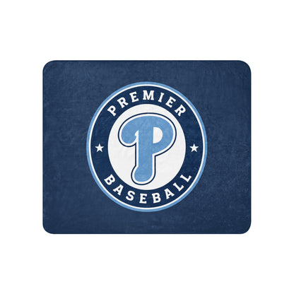 Sherpa Blanket | Premier Baseball | Badge Logo