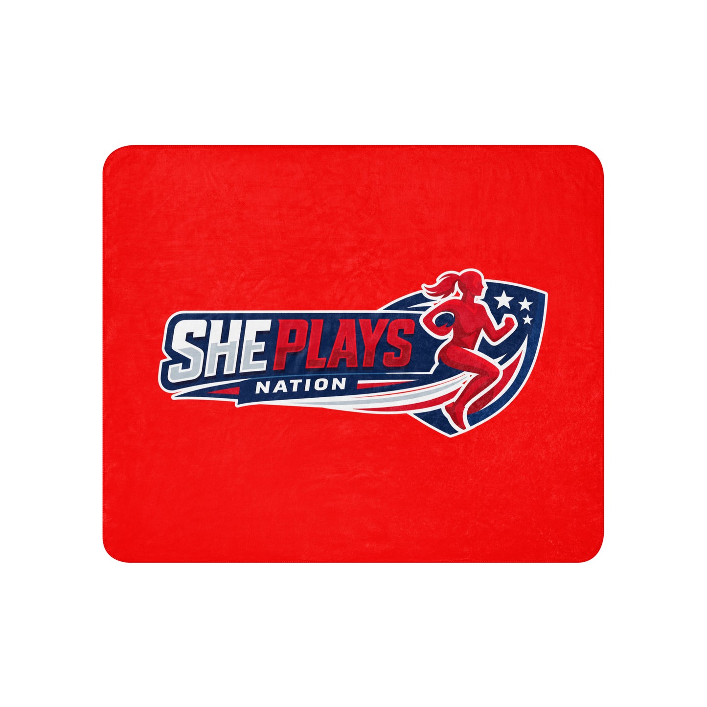 Sherpa Blanket | She Plays Nation | Crest Logo