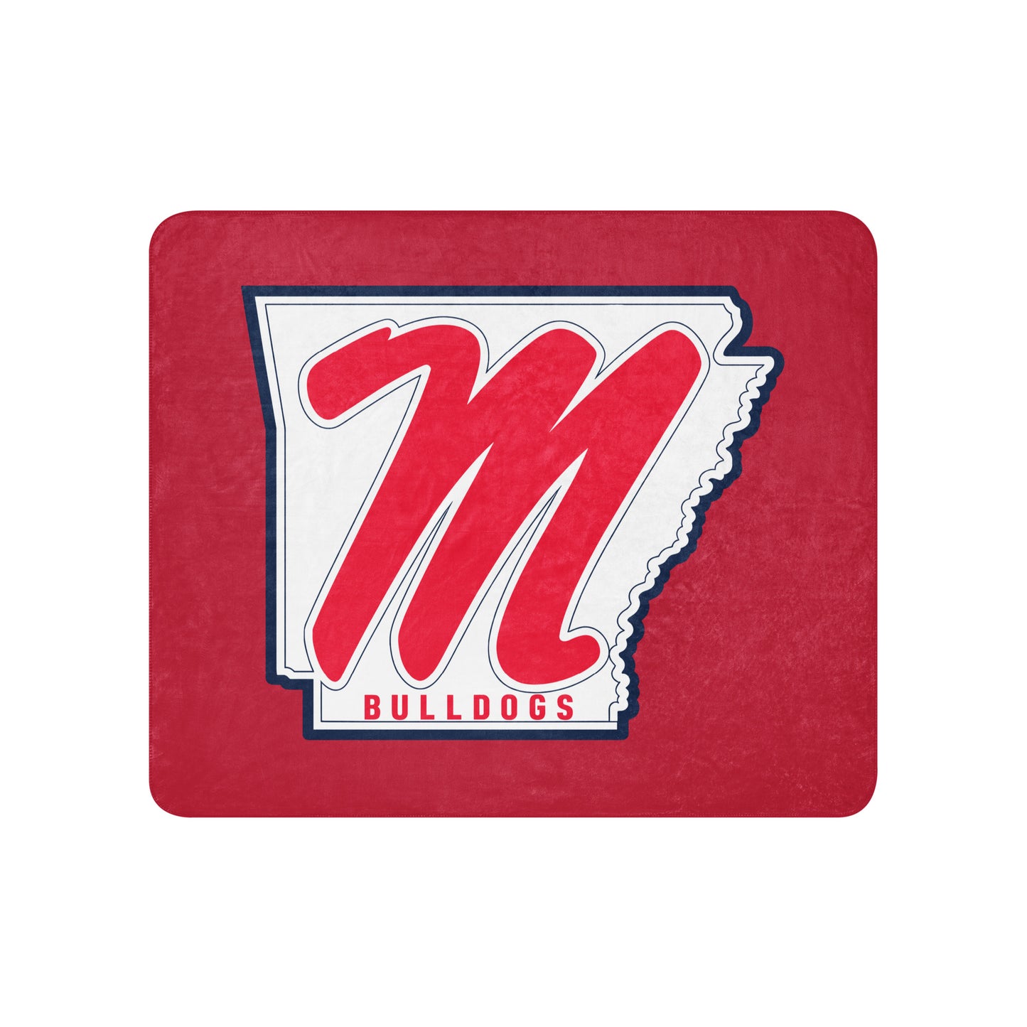 Sherpa Blanket | Maumelle Bulldogs 2035 | Emblem Logo
