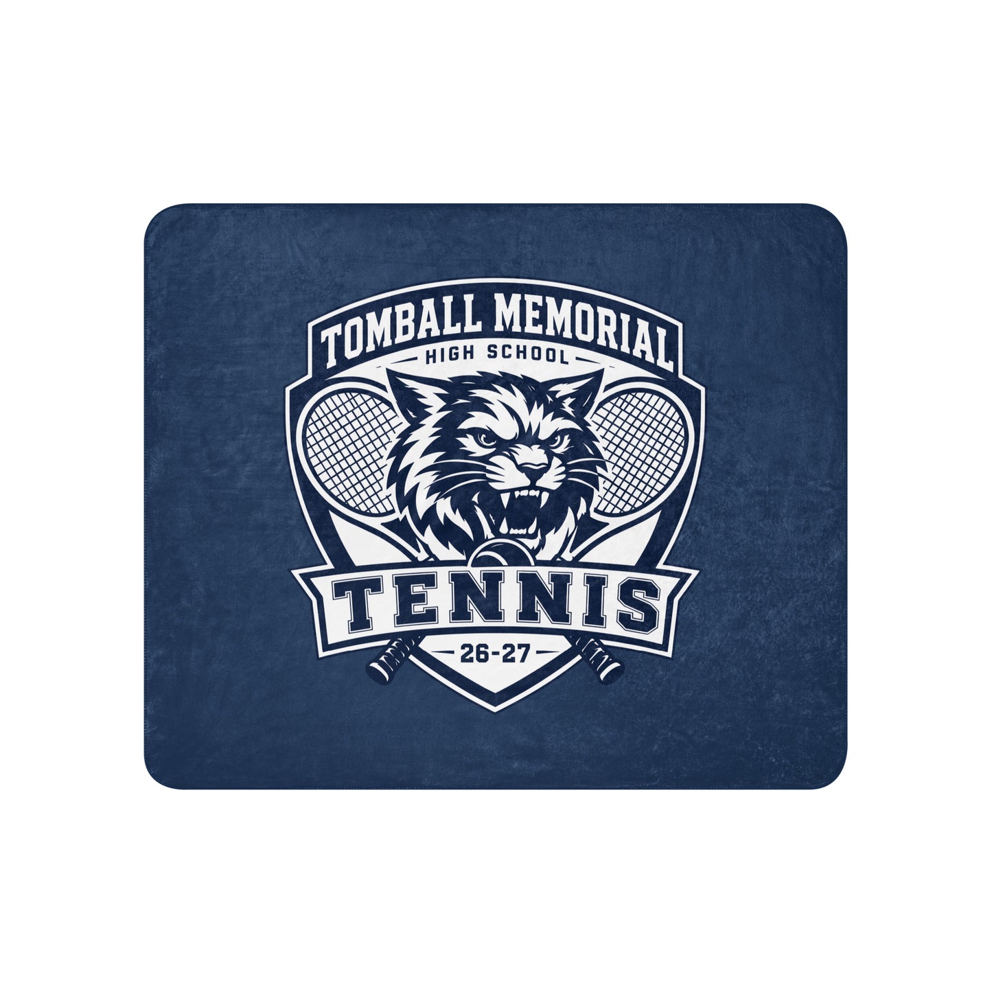 Sherpa Blanket | TMHS Tennis | Shield Logo