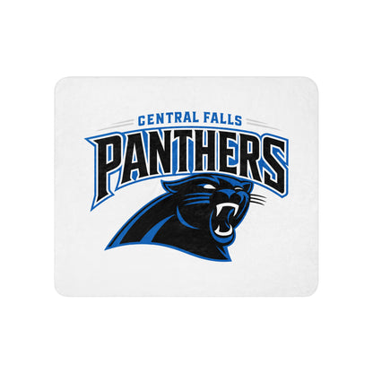 Sherpa Blanket | Central Falls Panthers | Emblem Logo