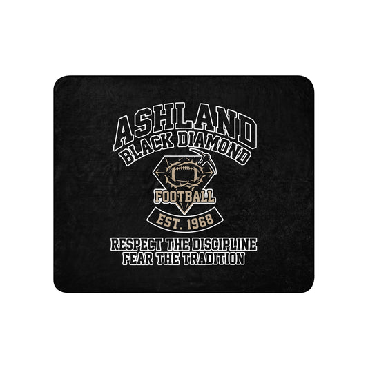 Sherpa Blanket | Ashland Black Diamonds | Emblem Logo