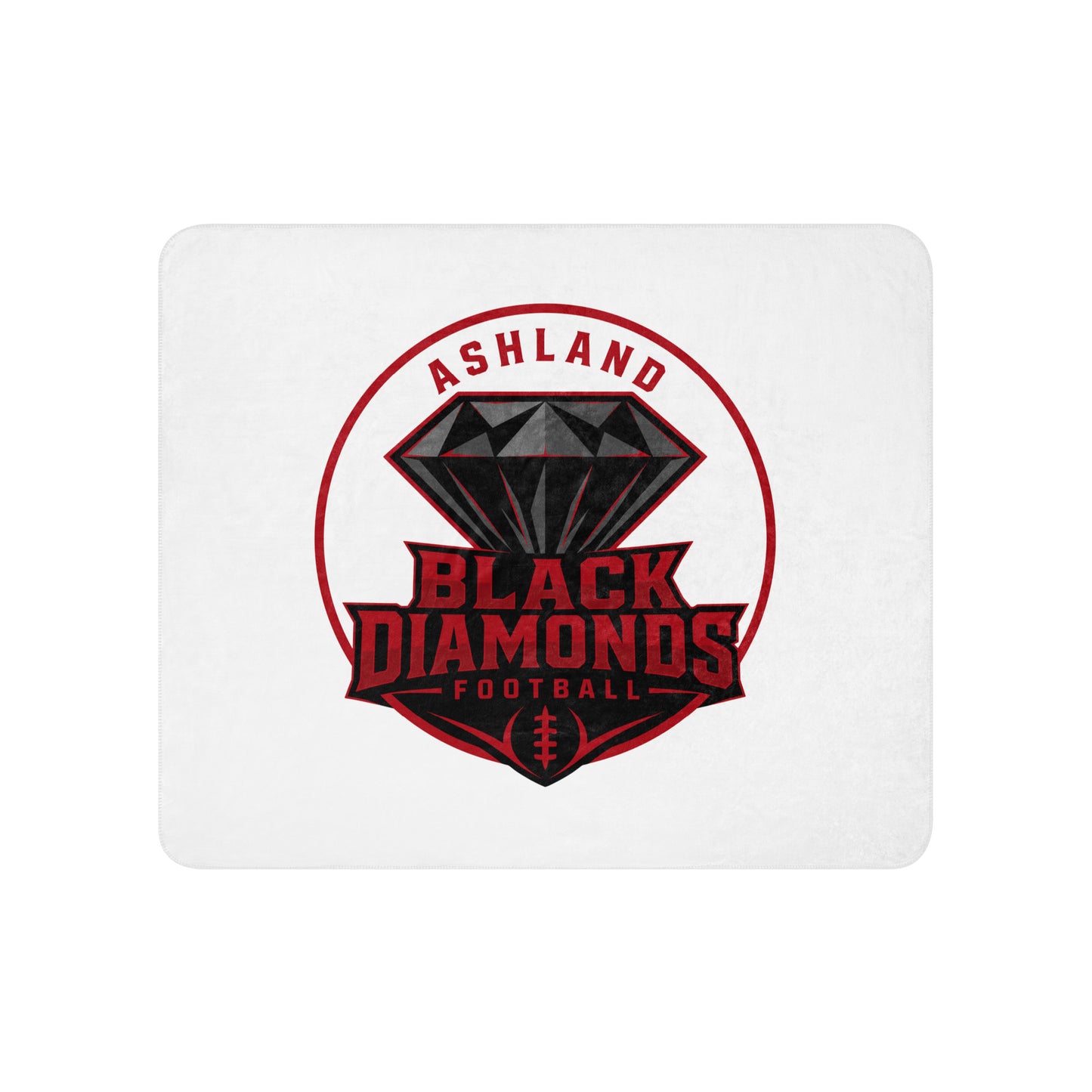 Sherpa Blanket | Ashland Black Diamonds | Badge Logo