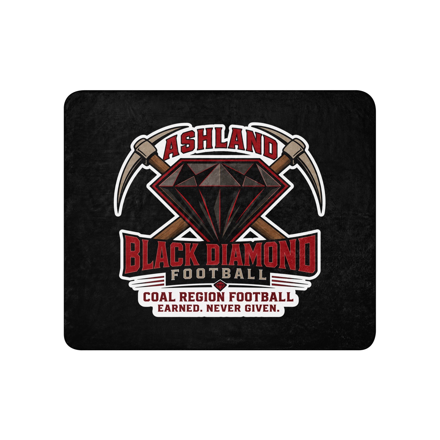 Sherpa Blanket | Ashland Black Diamonds | Vanguard Logo