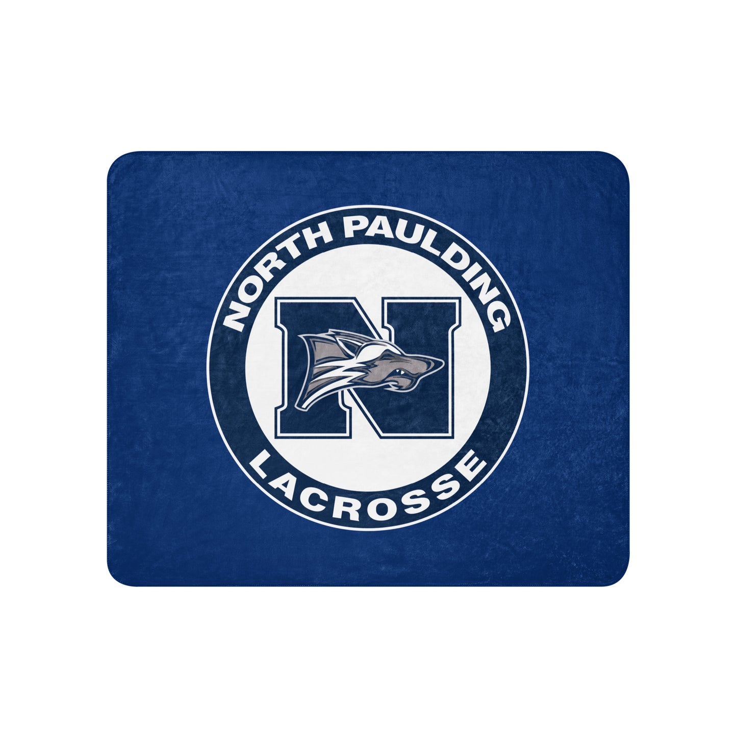 Sherpa Blanket | North Paulding Lacrosse | Badge Logo