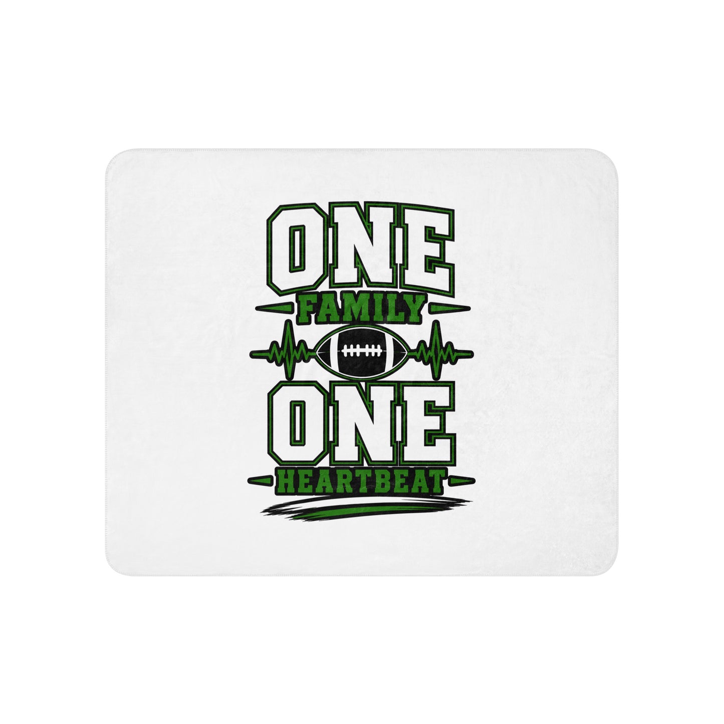 Sherpa Blanket | Celina Black Football | Modern Script Logo