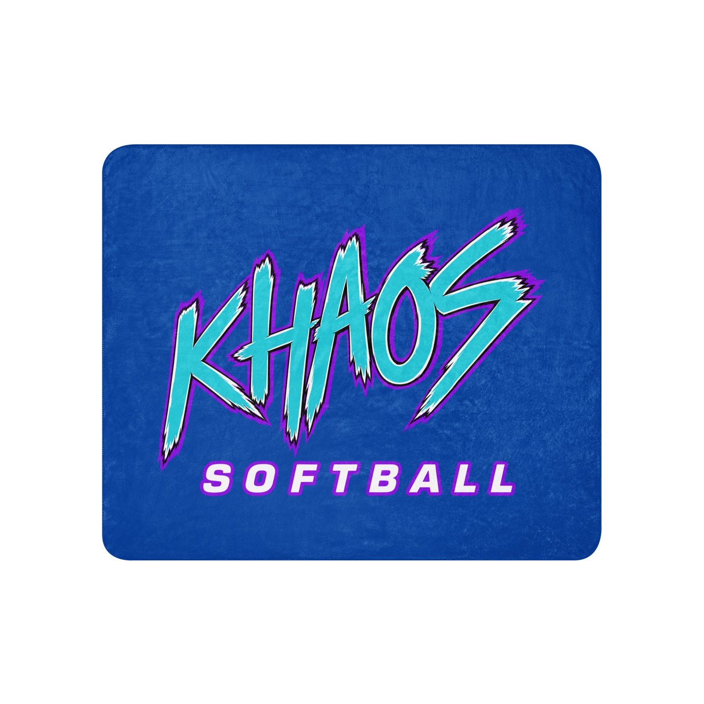 Sherpa Blanket | Khaos Softball | Atlhetics Logo