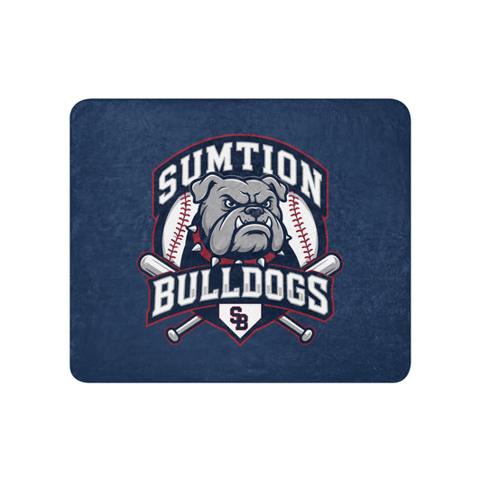 Sherpa Blanket | Sumtion bulldogs | Emblem Logo