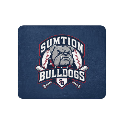 Sherpa Blanket | Sumtion bulldogs | Emblem Logo