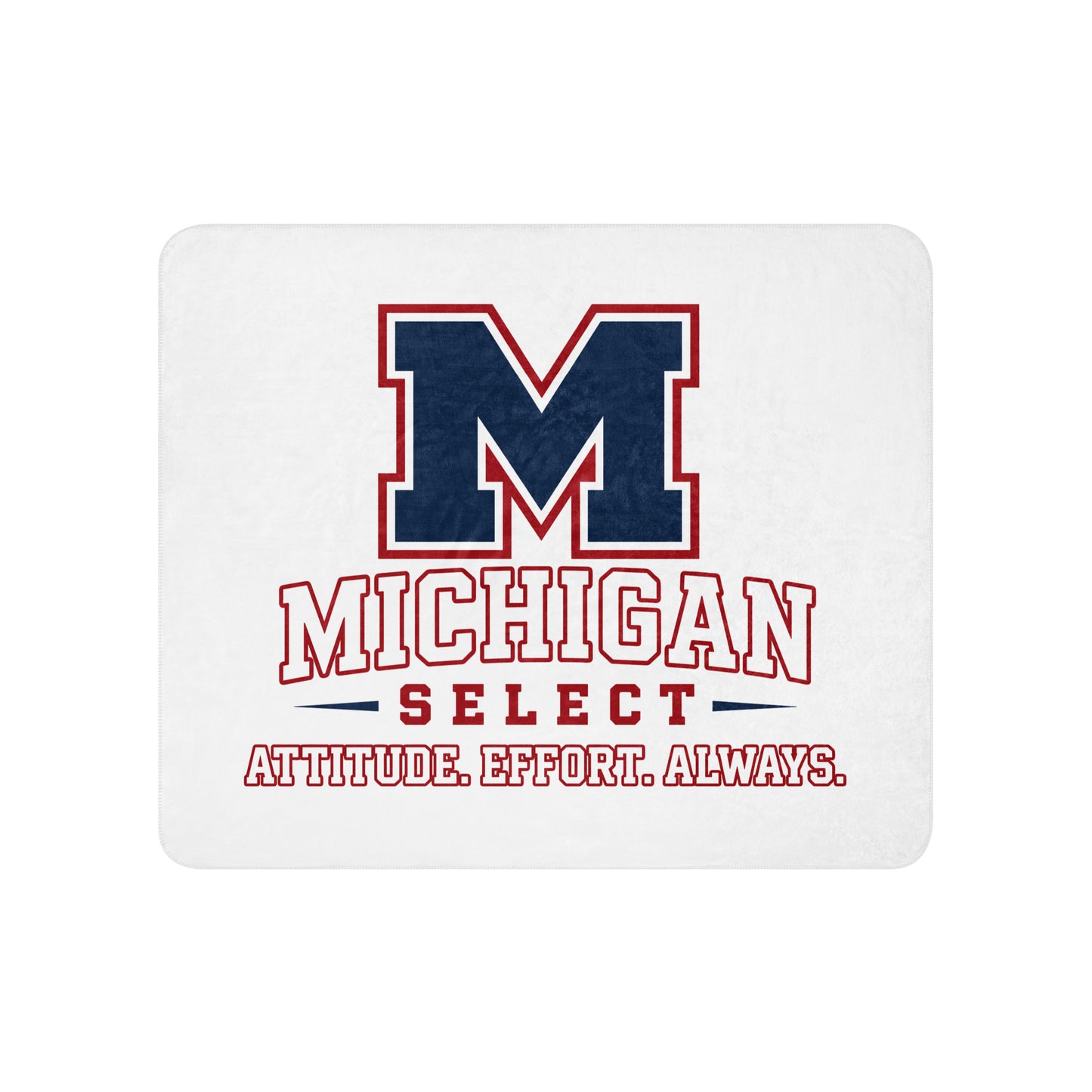 Sherpa Blanket | Michigan Select Baseball | Crest Logo