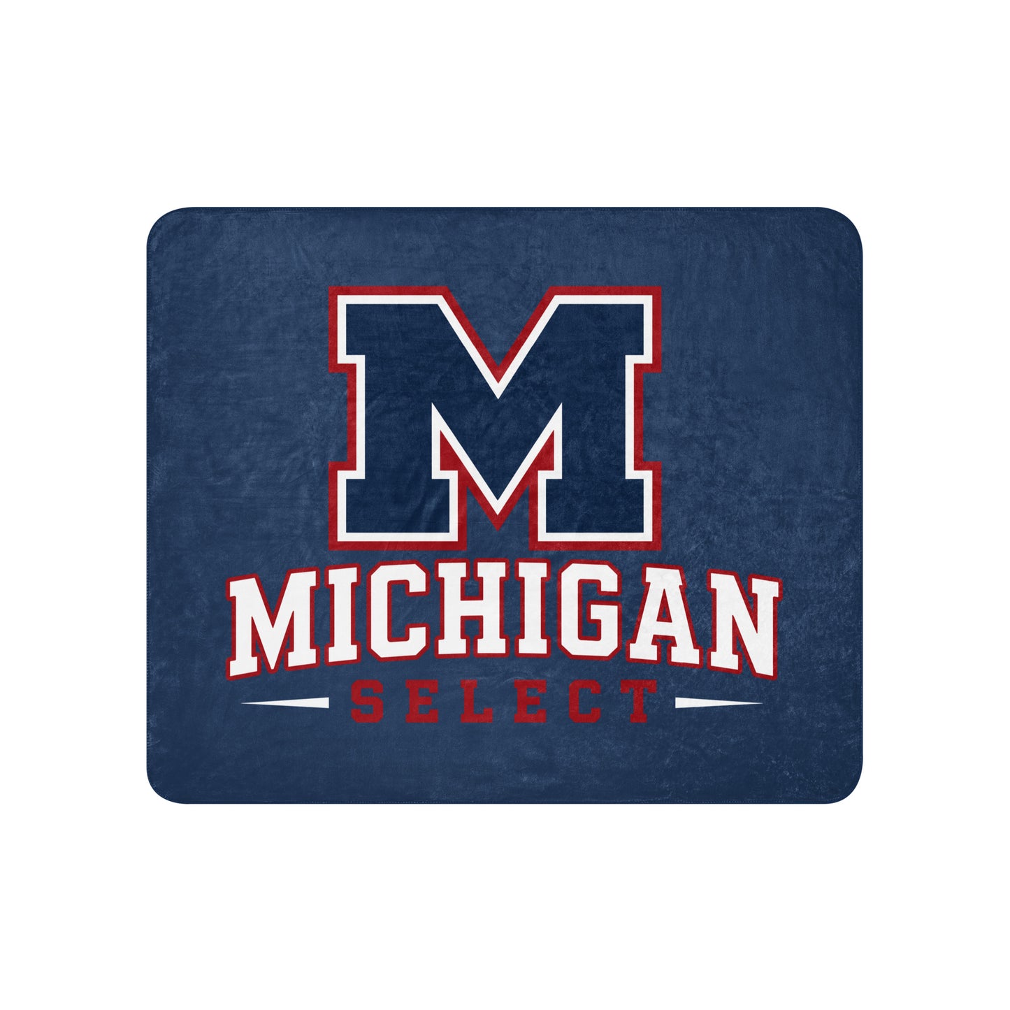Sherpa Blanket | Michigan Select Baseball | Emblem Logo