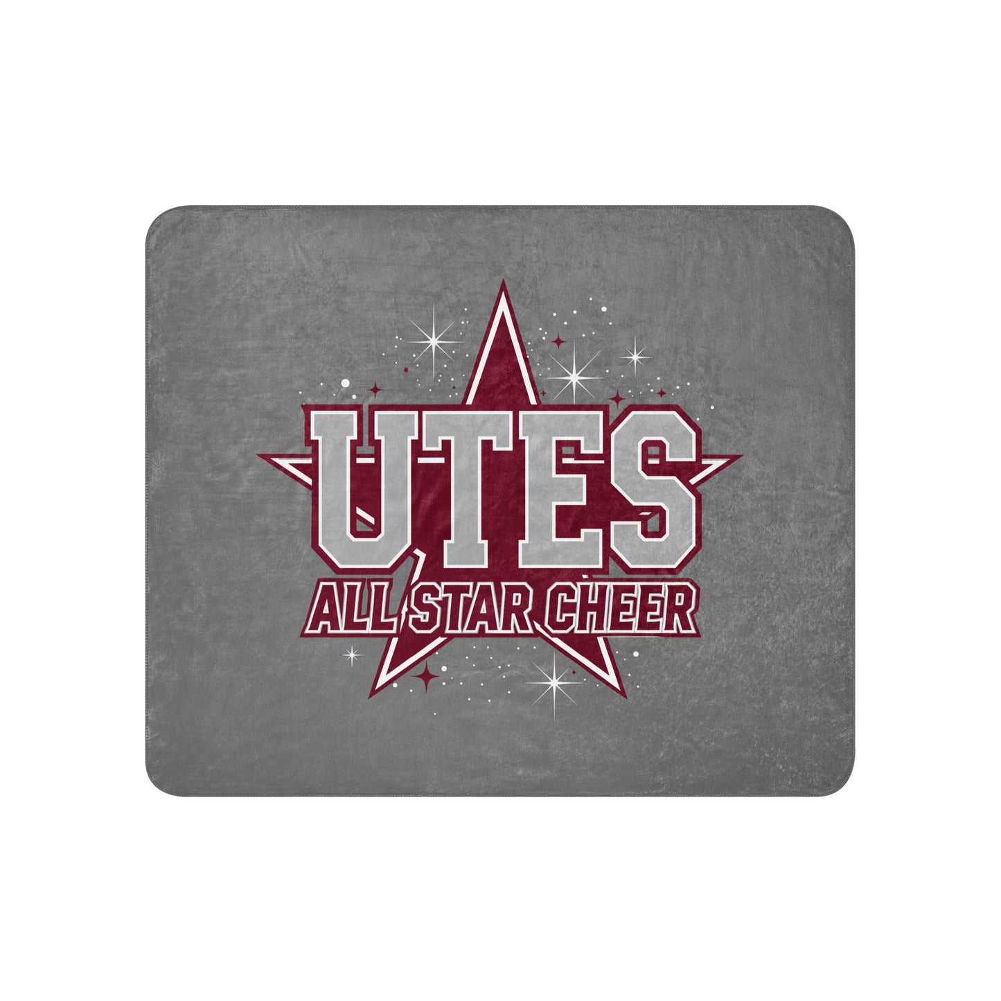 Sherpa Blanket | Utes Allstar Cheer | Crest Logo