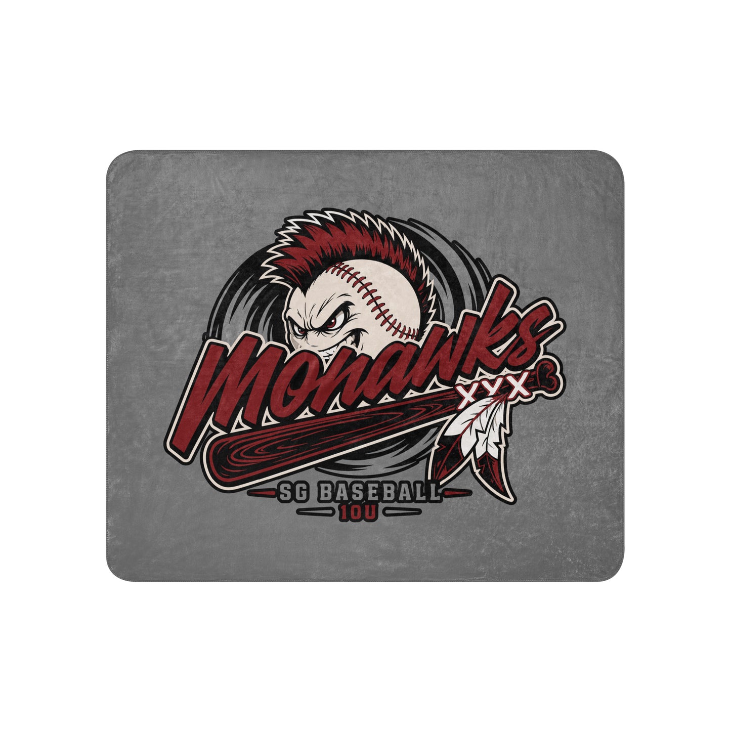 Sherpa Blanket | Mohawks | Valor Logo